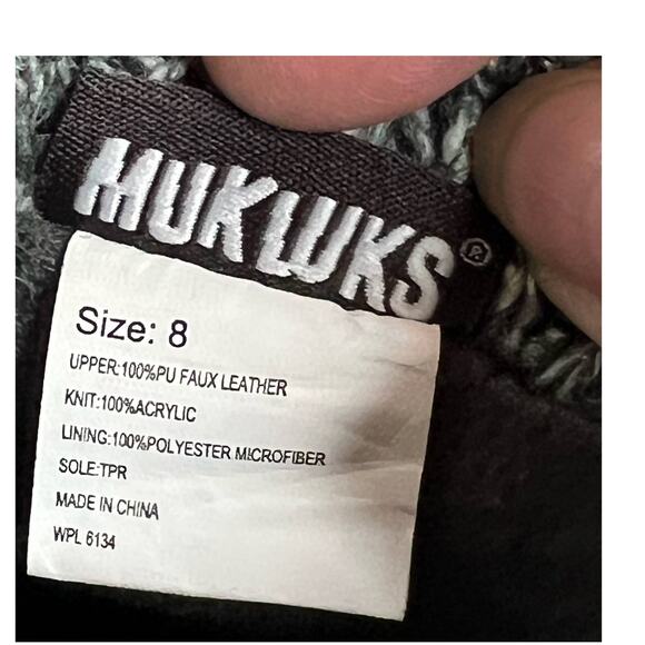 Muk Luks Sweater Knitted Rolled Cuff Gray Sweater Booties Boots Size 8 - Picture 7 of 11